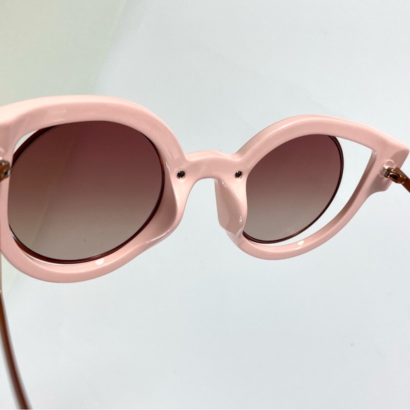 NWT Fendi FF 0137/S 0NUG Orange/Pink Glitter Cat Eye Sunglasses main image 4